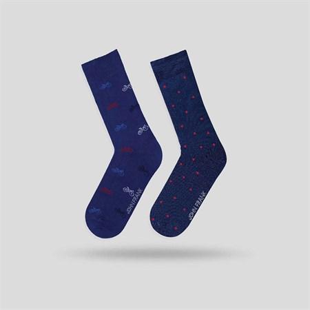 

Набор носков John Frank JF2LS19W30 -45 2 пары Синий, Набор носков John Frank JF2LS19W30 40-45 2 пары Синий