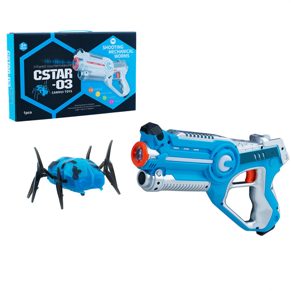 

Пистолет лазерный Canhui Toys Laser Gun CSTAR-03 с жуком BB8803BRY