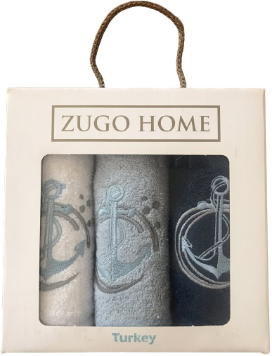 

Набор кухонных полотенец Zugo Home Sea Anchor V1 30x50 3 шт (ts-02047)