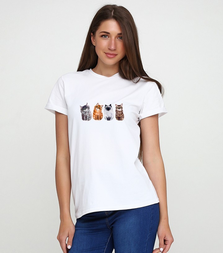 

Футболка Malta 19Ж441-24-Р1 Funny-cats  Белая, Футболка Malta 19Ж441-24-Р1 Funny-cats XL Белая