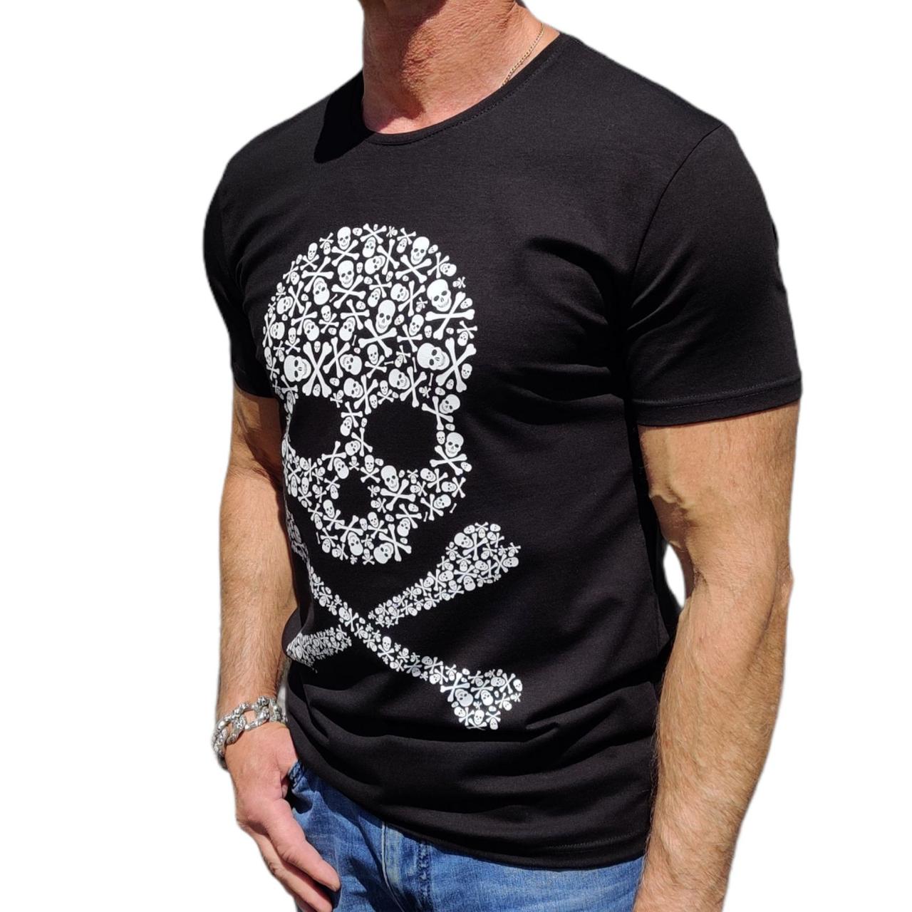 

Футболка чоловіча Doberman "Funny Skulls" - чорний, Футболка чоловіча Doberman "Funny Skulls" 2XL- чорний