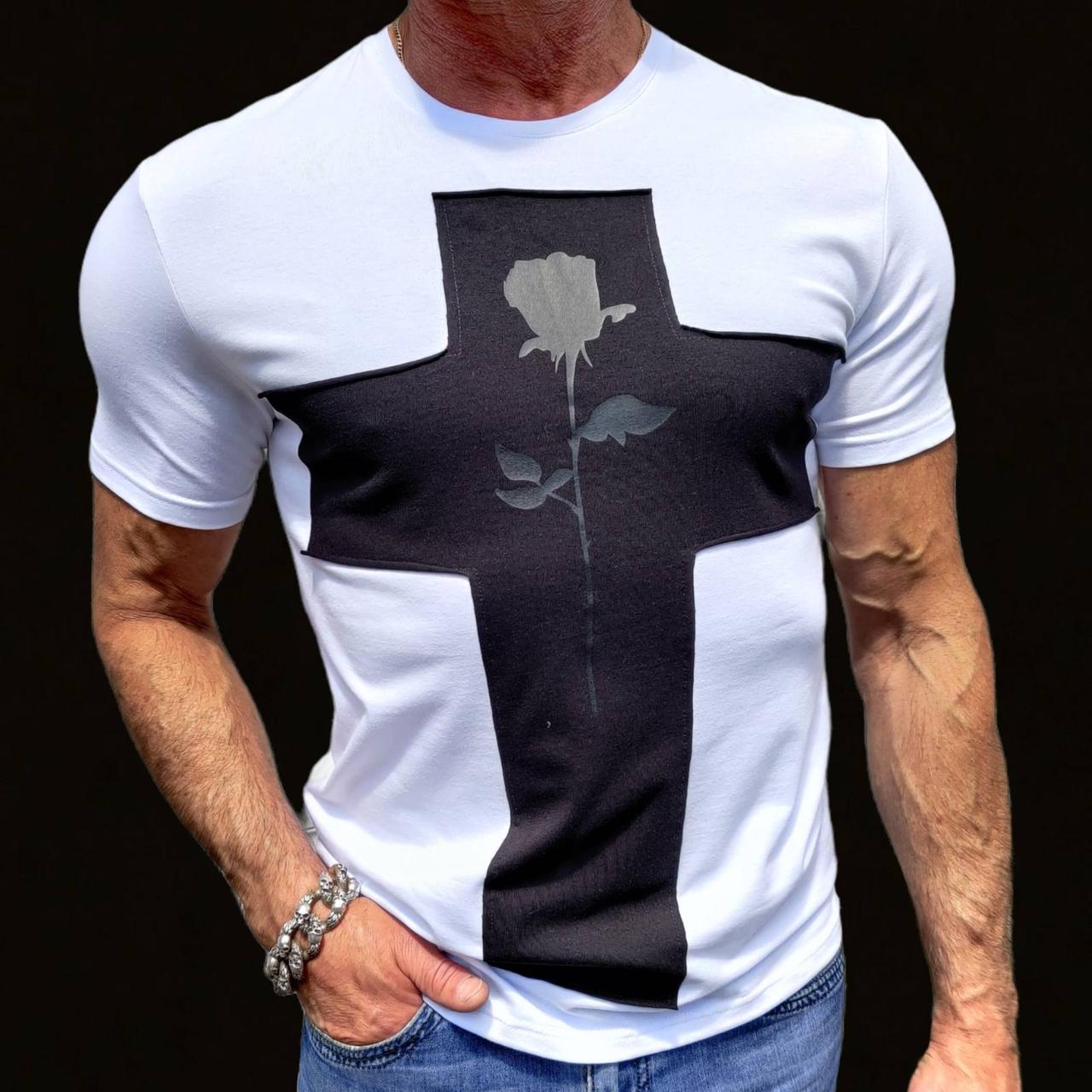 

Футболка чоловіча Doberman "Black Rose"  - білий, Футболка чоловіча Doberman "Black Rose" 2XL - білий