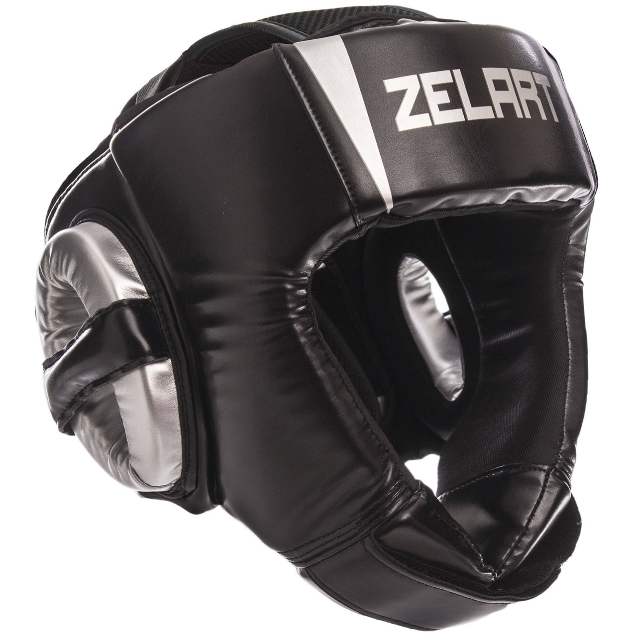 

Шлем боксерский открытый Zelart Heroe 1324 размер L Black-Silver