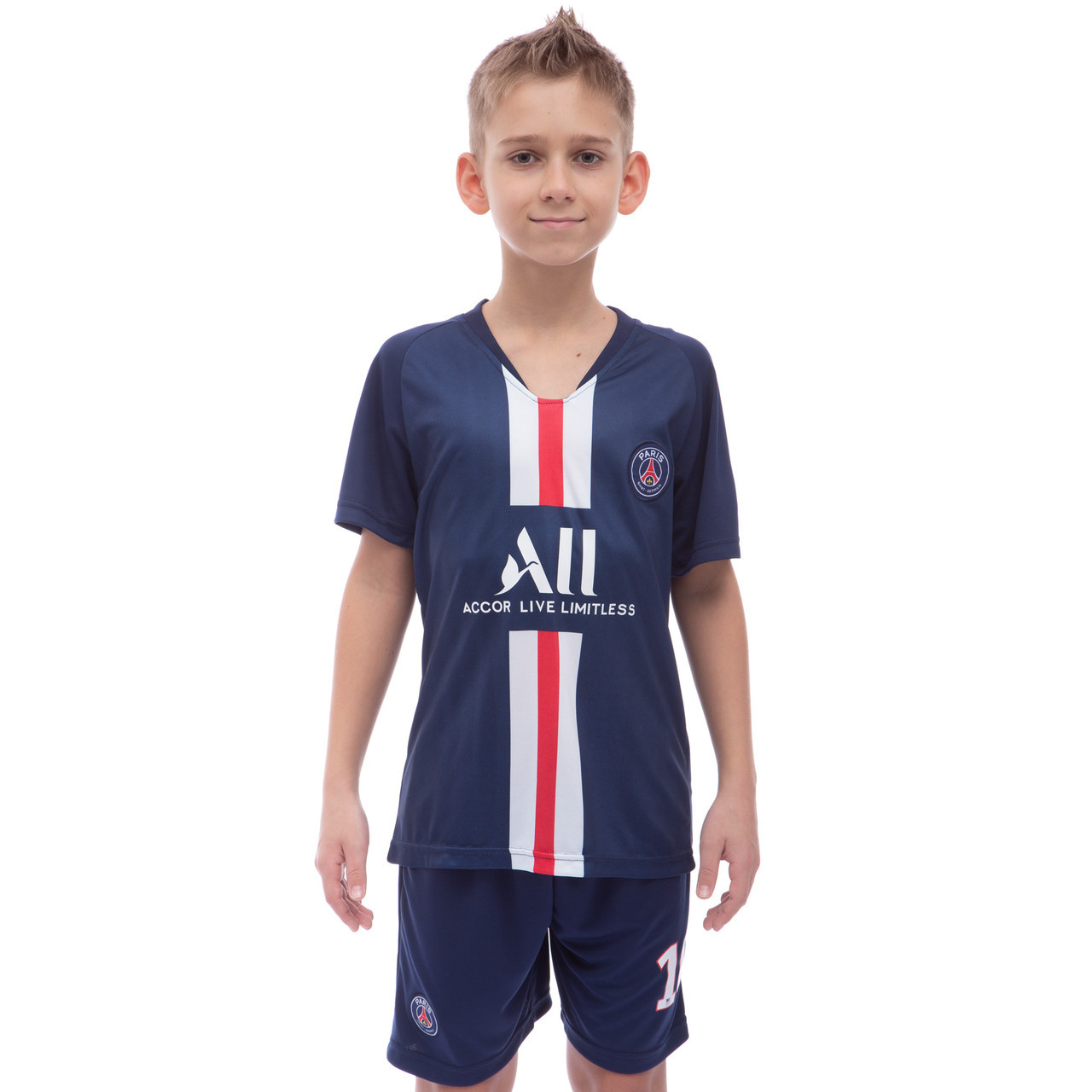 

Форма футбольная детская PSG NEYMAR ПСЖ Zelart Champ домашняя 1285 S (22) рост 120-125 см