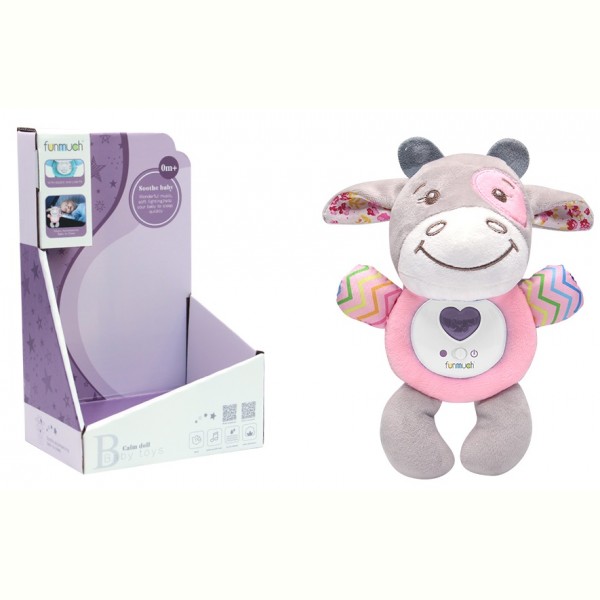 

Коровка мягкая игрушка с музыкальными и световыми эффектами Funmuch