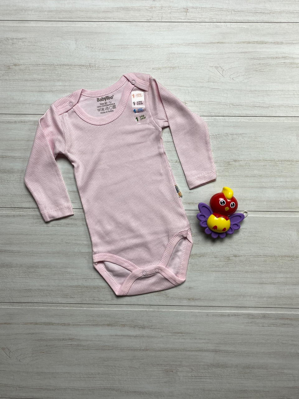 

Боди Baby too для девочки 80 см розовый
