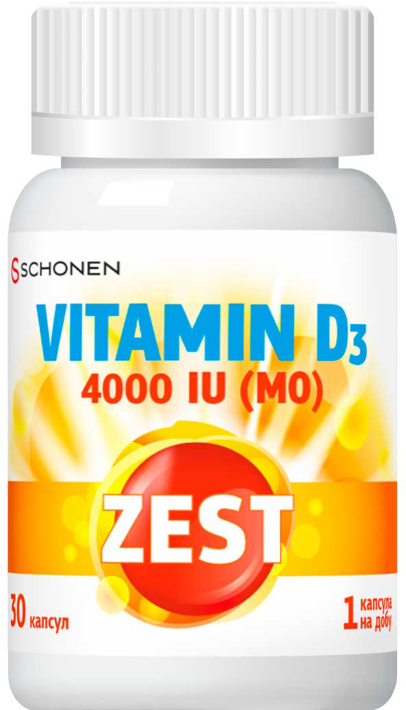 

Зест ZEST Витамин Д3 4000 МО жевательные капсулы №30 (000001357)