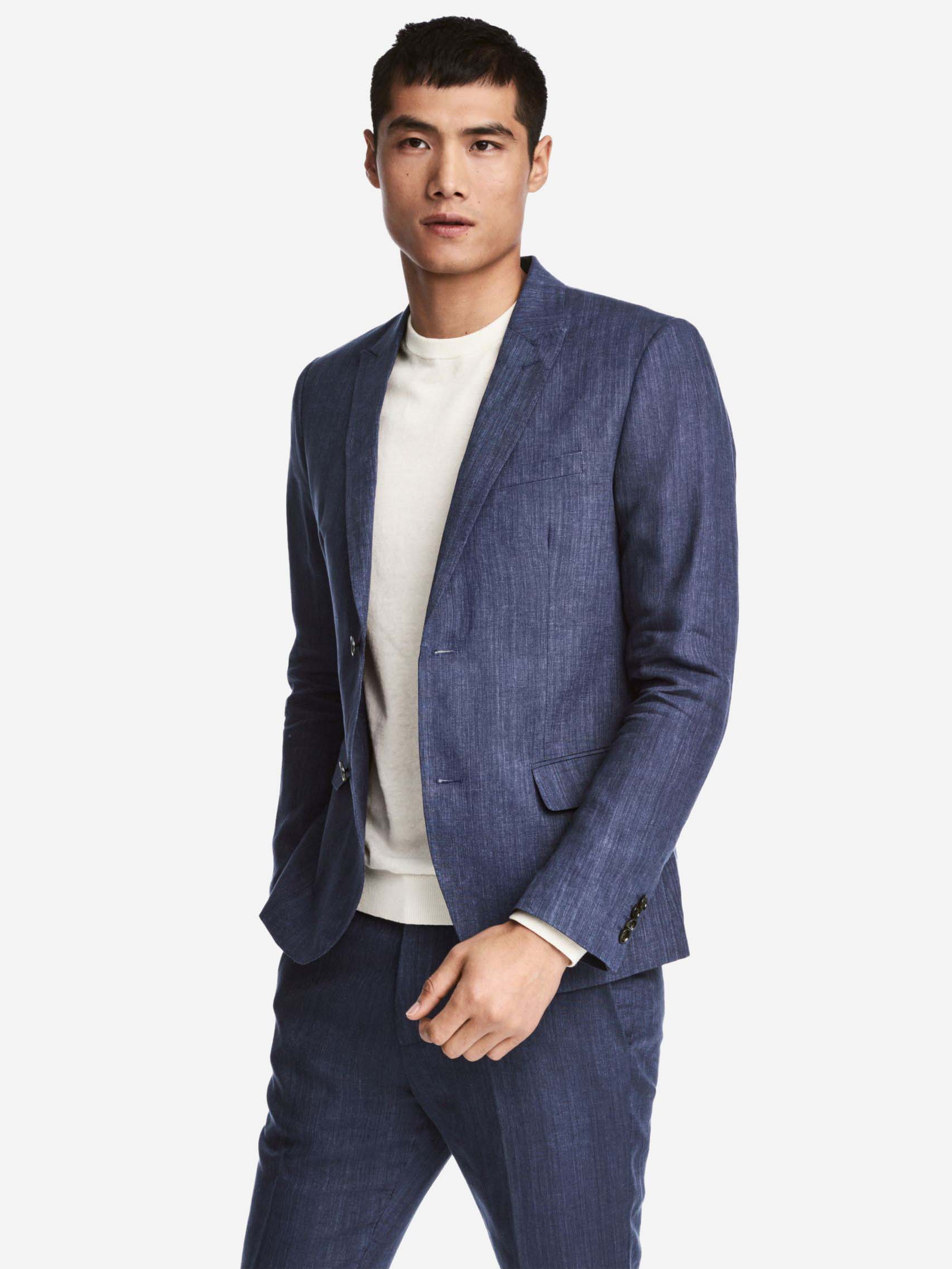

Пиджак H&M 5192606sm 48 Синий меланж