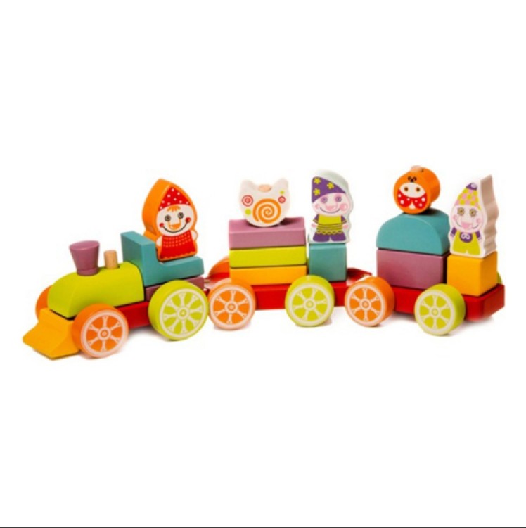 

Игрушка деревянная поезд Cubika LP-1