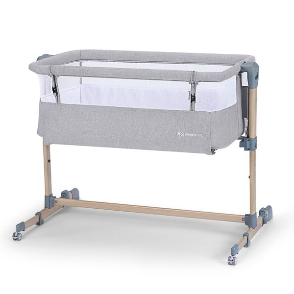 

Приставная кроватка-люлька Kinderkraft Neste Air Grey Wood (KKLNEAIRGRY00W)