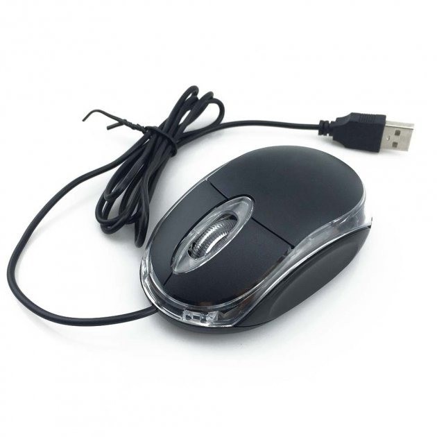 

Мышь проводная JEDEL TB220/KB121 BLACK оптическая USB Optical Mouse 800 dpi