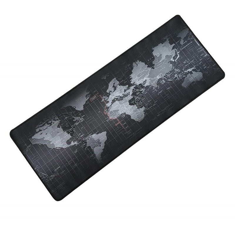 

Коврик для мыши большой Black map Карта мира mousepad 90*40 см Геймерский коврик для мыши
