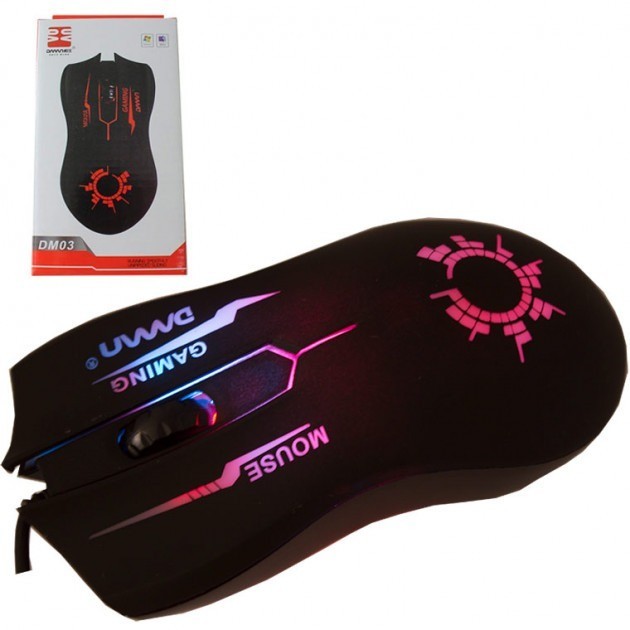 

Мышь проводная игровая Xo DM03 с красной подсветкой (65412del)