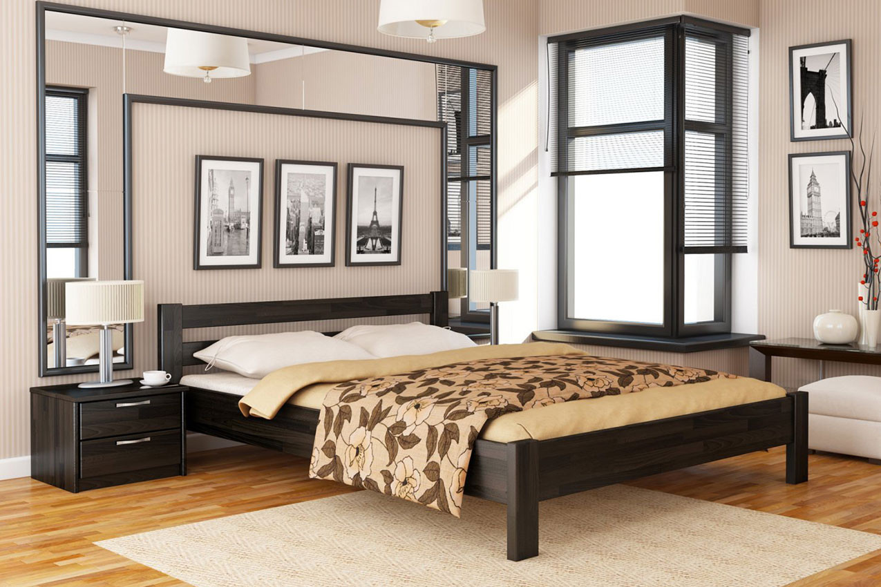 

Кровать деревянная РЕНАТА 200х120 см Венге