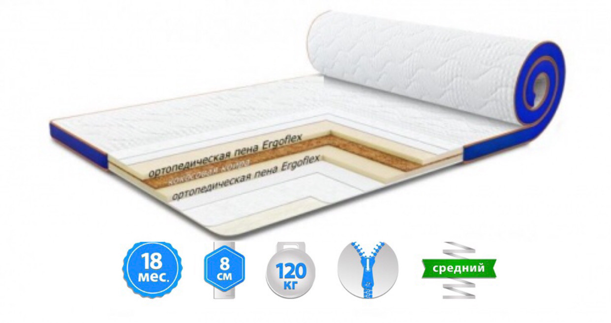 

Мини-матрас топпер Flex Kokos 180Х200