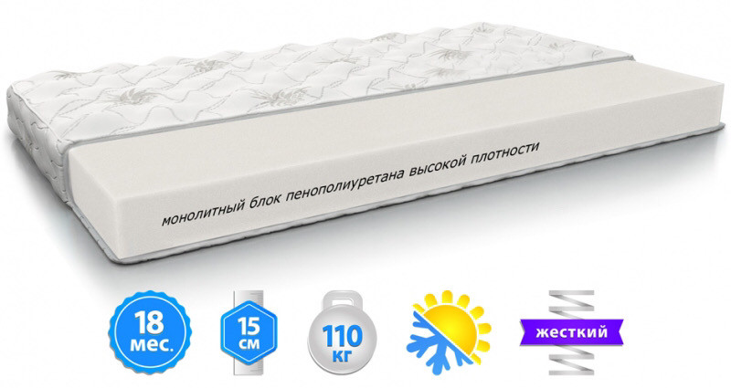 

Матрас SLIM ROLL беспружинный двухсторонний 180Х190