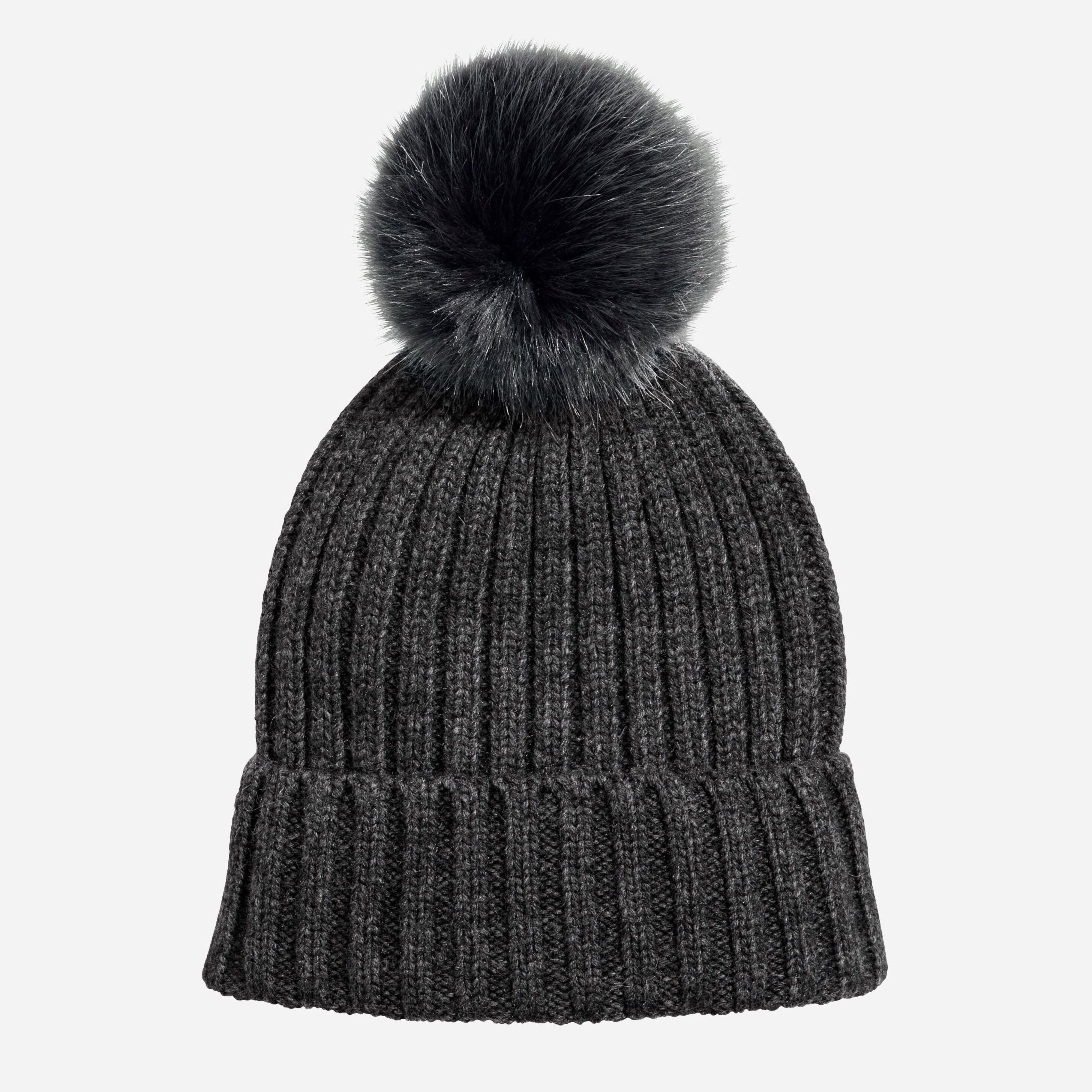 

Шапка H&M 49615982 One Size Темно-серая