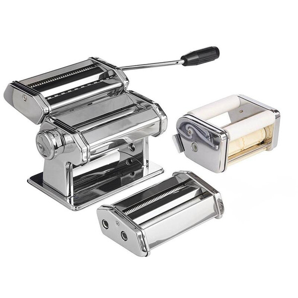 

Лапшерезка тестораскатка с насадкой для равиоли Ravioli Maker механическая ручная