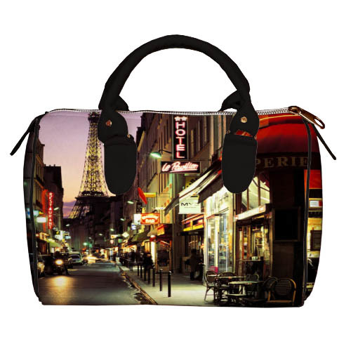 

Сумка бочонок Barrel Presentville Ночной Париж 28x18x17 см