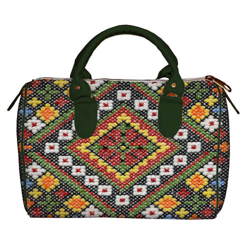 

Сумка бочонок Barrel Presentville Український орнамент вышивка 28x18x17 см