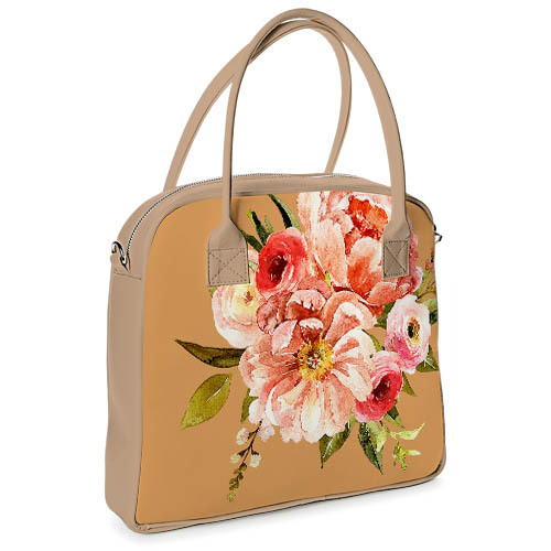 

Сумка с принтом Oxford Presentville Beautiful flowers 32x30x9 см