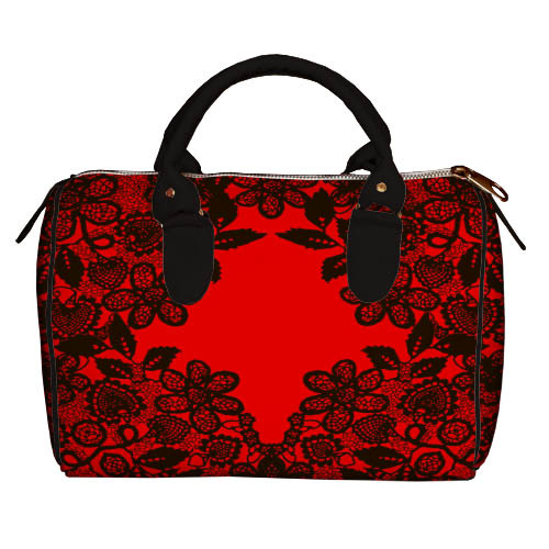 

Сумка бочонок Barrel Presentville Гипюр цветочный 28x18x17 см