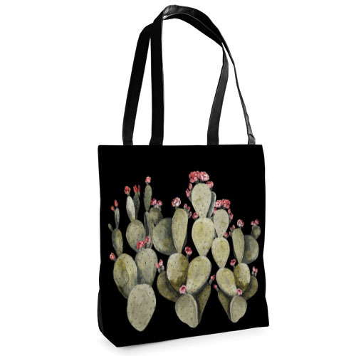 

Сумка женская тканевая Tenderness Presentville Цветущие кактусы 37x33 см