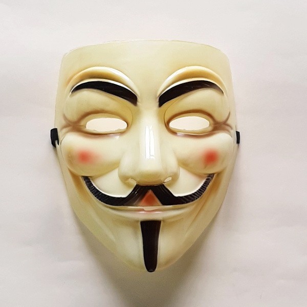 

Маска Вендетта Гай Фокс (Анонимус) желто-бежевая