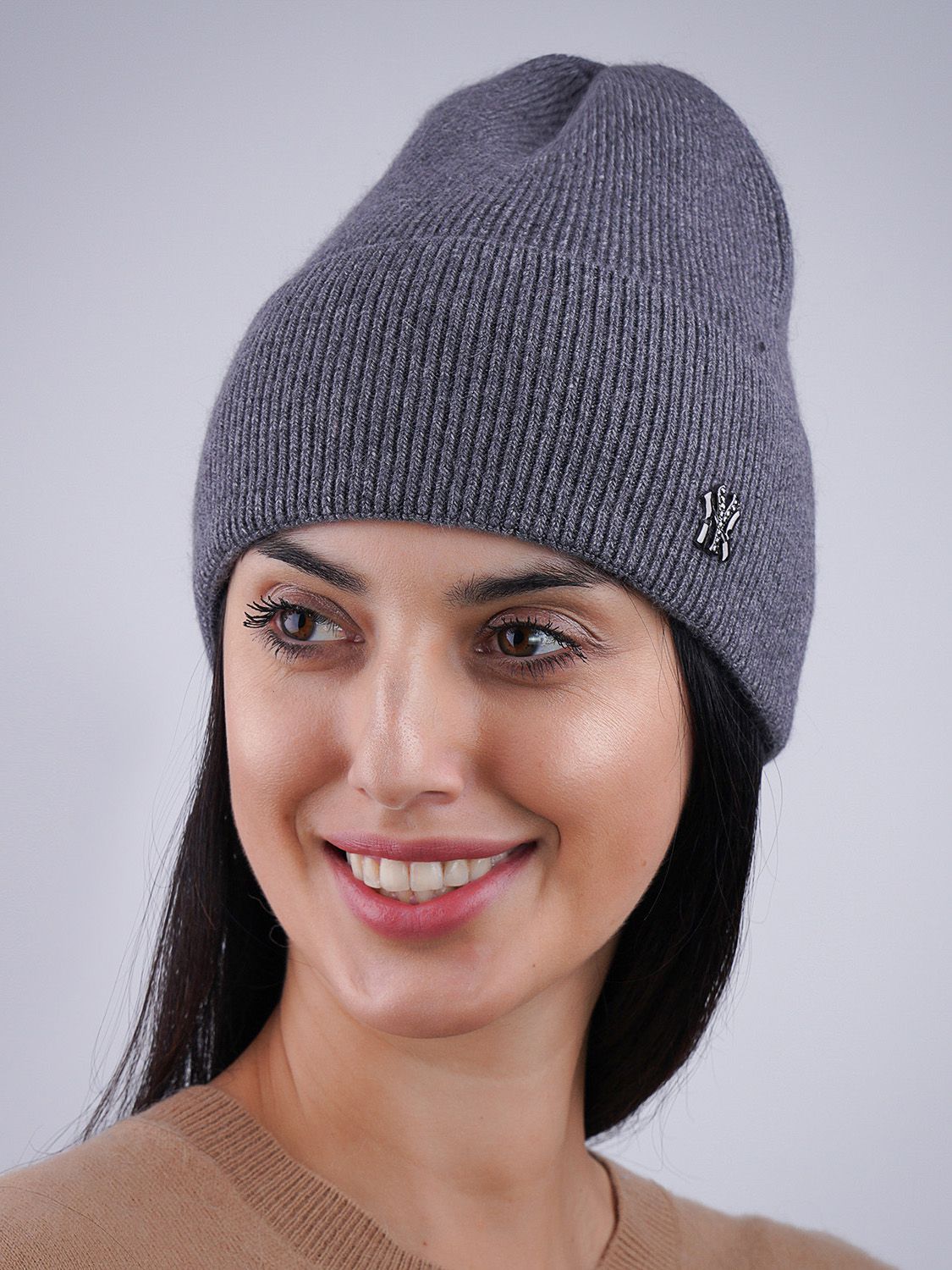 

Шапка SumWin Мak NY NY-003-614 54-57 см Темно-серая