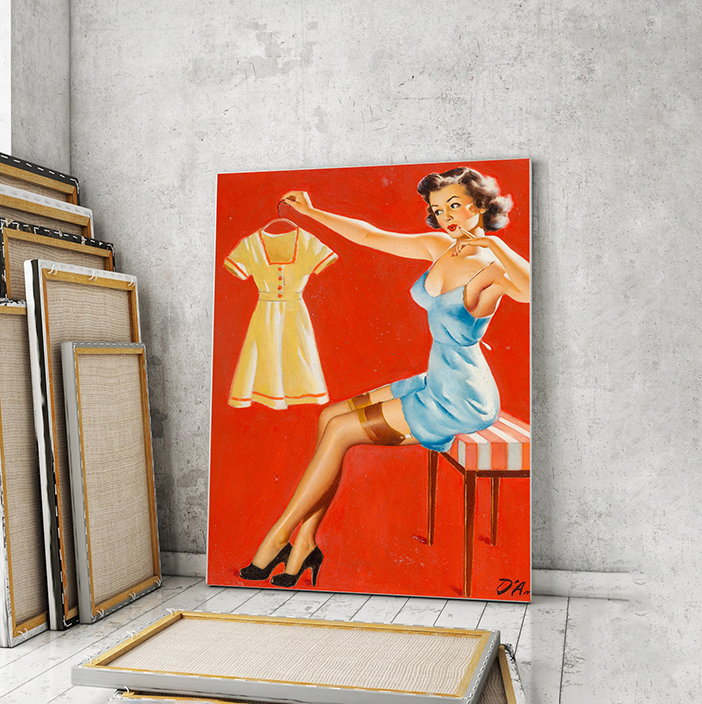 

Модульная картина Artel «Примерка платья. Эдвард ДАнкония» 90x60 см
