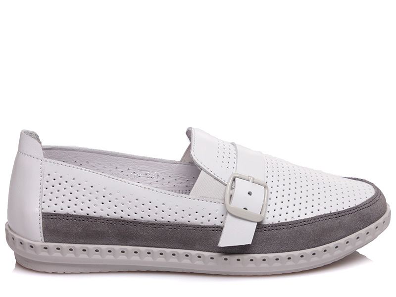 

Женские слипоны деми Avangard Shoes 21130П серо-белый Белый р.37 (24 см.)