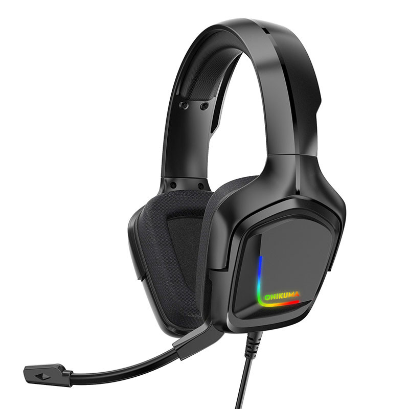 

Проводная гарнитура ONIKUMA K20 Black наушники для ПК геймеров 1+2/3.5мм + USB RGB