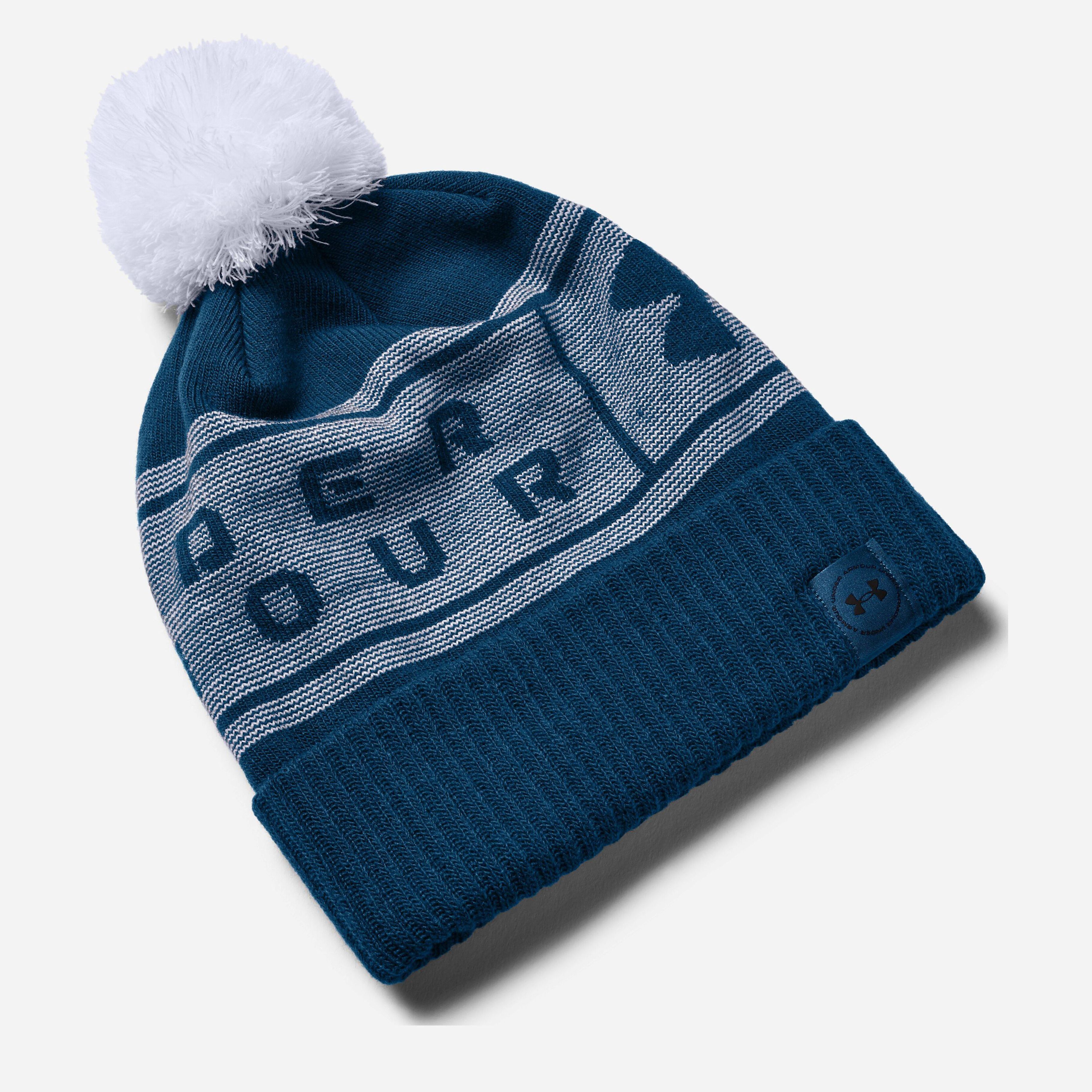 

Шапка Under Armour Big Logo Pom Beanie 1356711-581