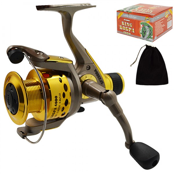 

Катушка Sams Fish King Кобра 3000 3bb, металлическая шпуля с дополнительной графитовой шпулей (AN000786)