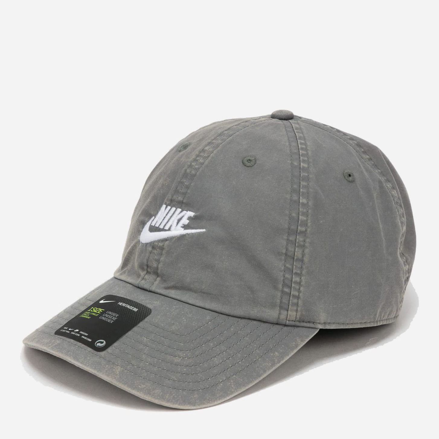 

Кепка Nike U Nsw H86 Beach Wash Cap DH2424-084 One Size Серая