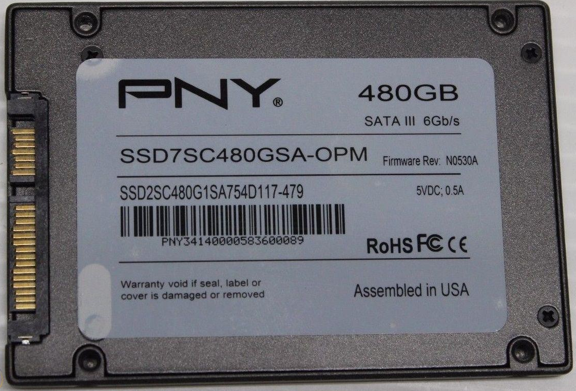 

SSD накопитель PNY SSD 480GB SATA III 6.0 GB/S 2.5" (SSD7SC480GSA-OPM)