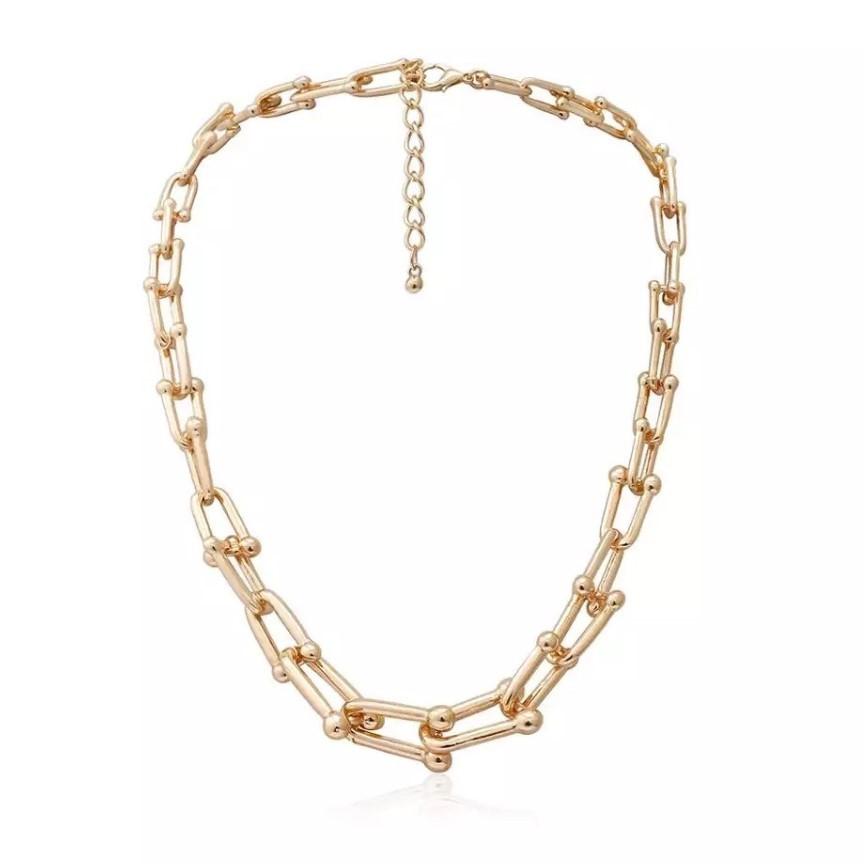 

Колье ожерелье с градуированными звеньями Тиффани цепь на шею Fasion Jewelry TKP013305 Золотистая