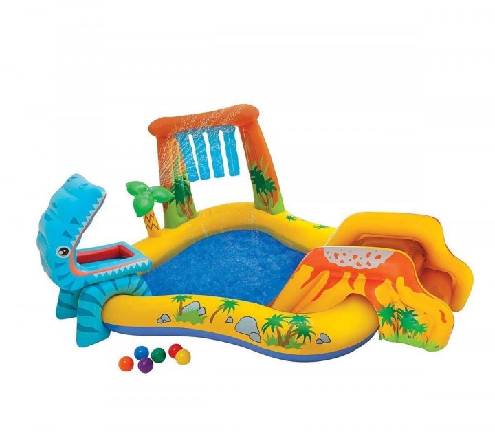 

Игровой центр Intex 57444 Динозавры с горкой, 216 л, в коробке