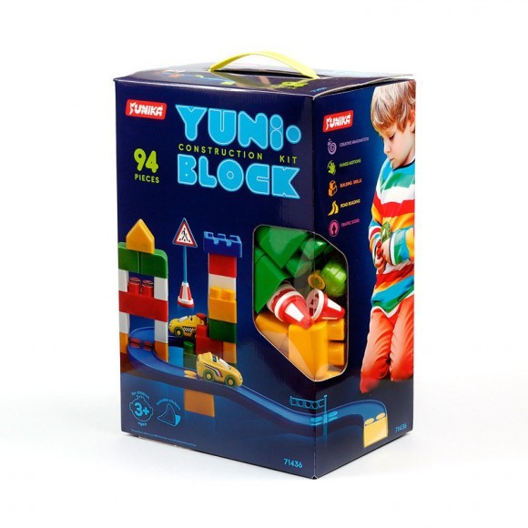 

Игровой набор детский игровой конструктор «YUNI-BLOK» Royal набор игровой конструктор для детей разноцветный 94 деталей