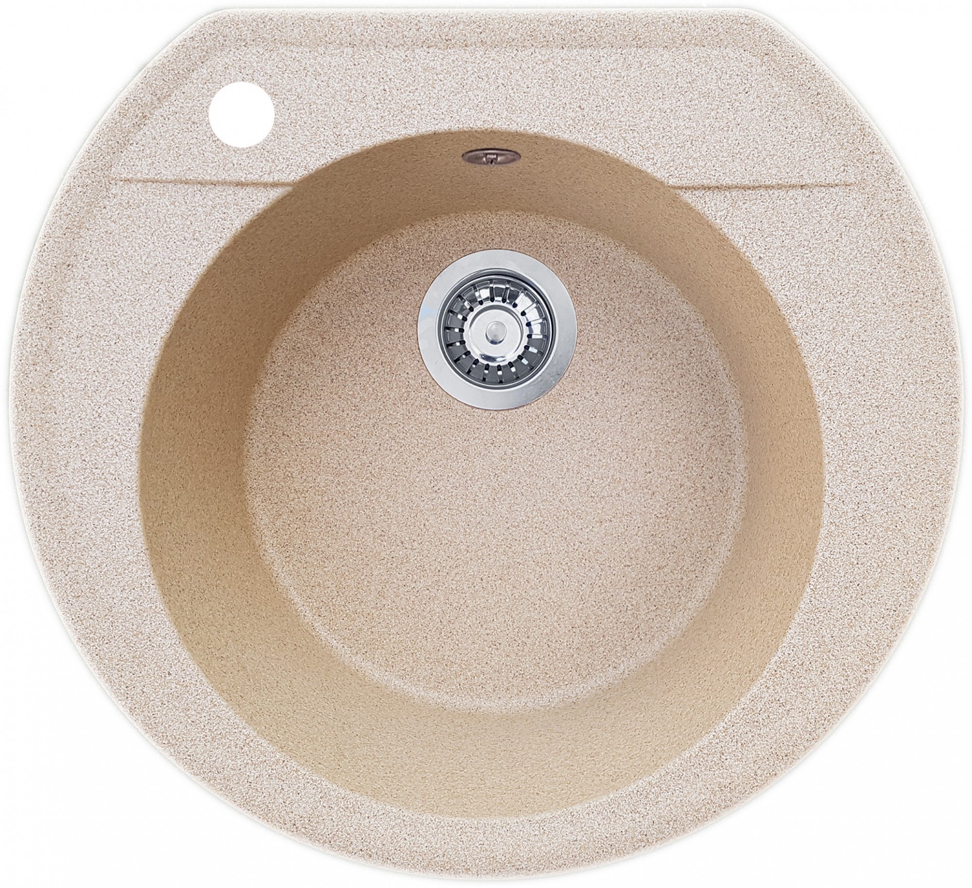 

Кухонная мойка EcoLine El31L 530х490х195мм Бежевая