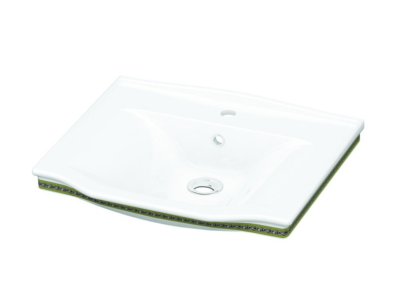 

Умывальник IDEVIT белый/декор золото Neo Classic 3301-0655-0088