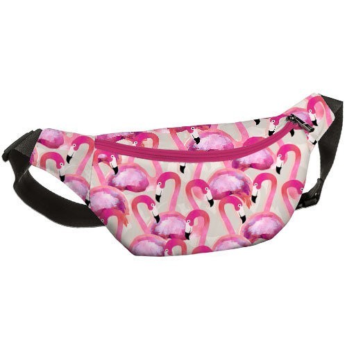 

Сумка на пояс бананка Bumbag Presentville Фламинго 27х16 см