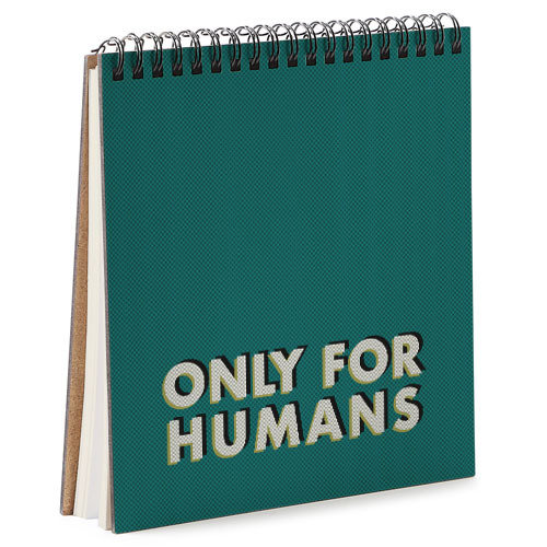 

Скетчбук Presentville Only for humans 16,7х18 см