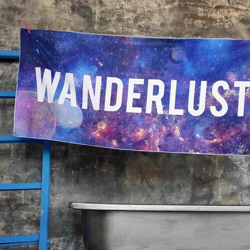 

Полотенце большое с принтом Presentville Wanderlust 150x70 см