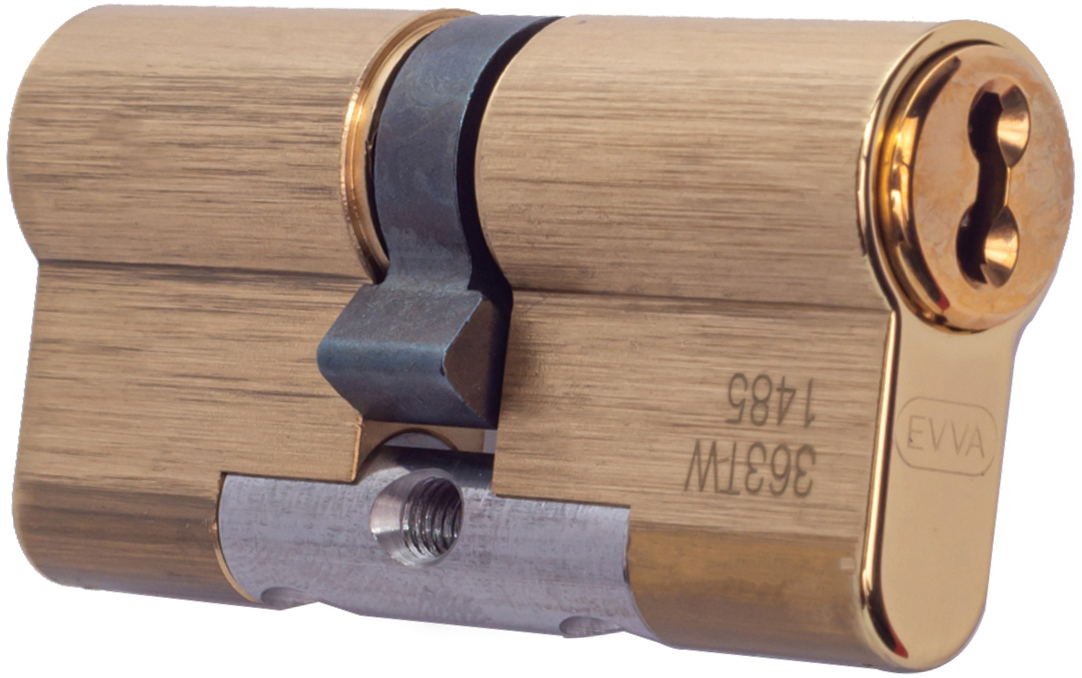 

Сердцевина EVVA 4KS DZ KZS 46/61 MP 3 ключа Полированая латунь