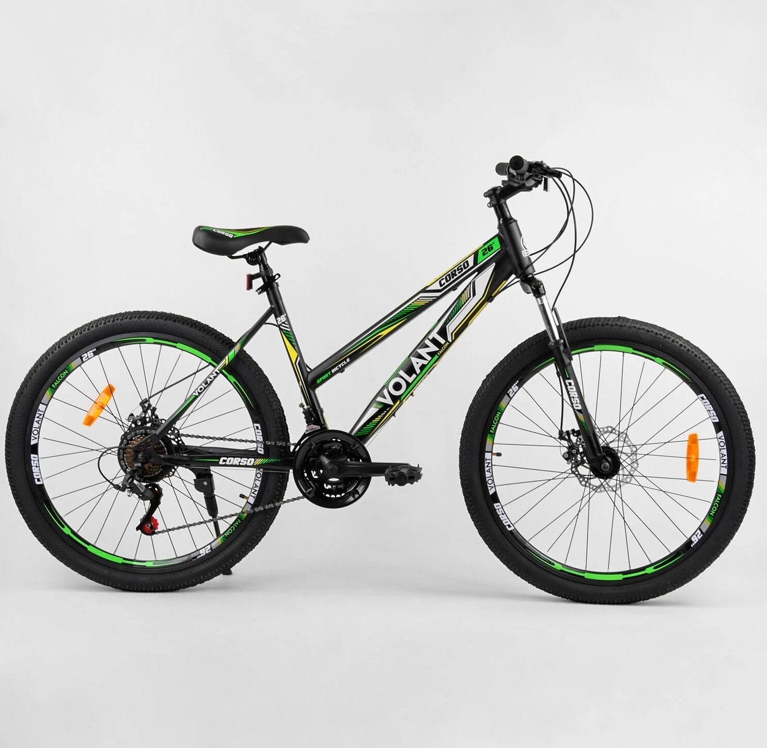 

Велосипед Corso 26" Volant 40091 Black / Green (40091)