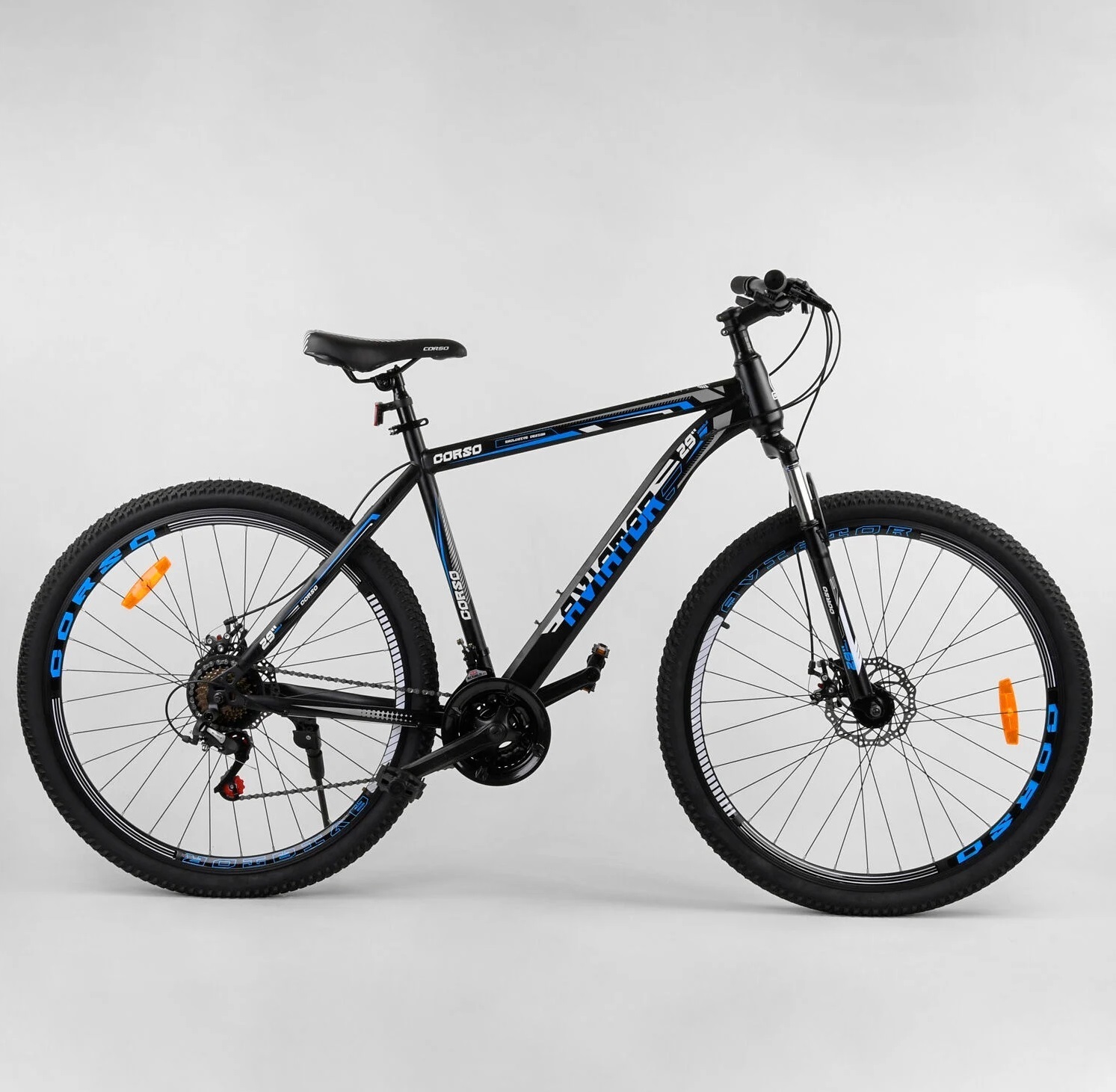 

Велосипед Corso 29" Aviator 47690 Black / Blue (47690)
