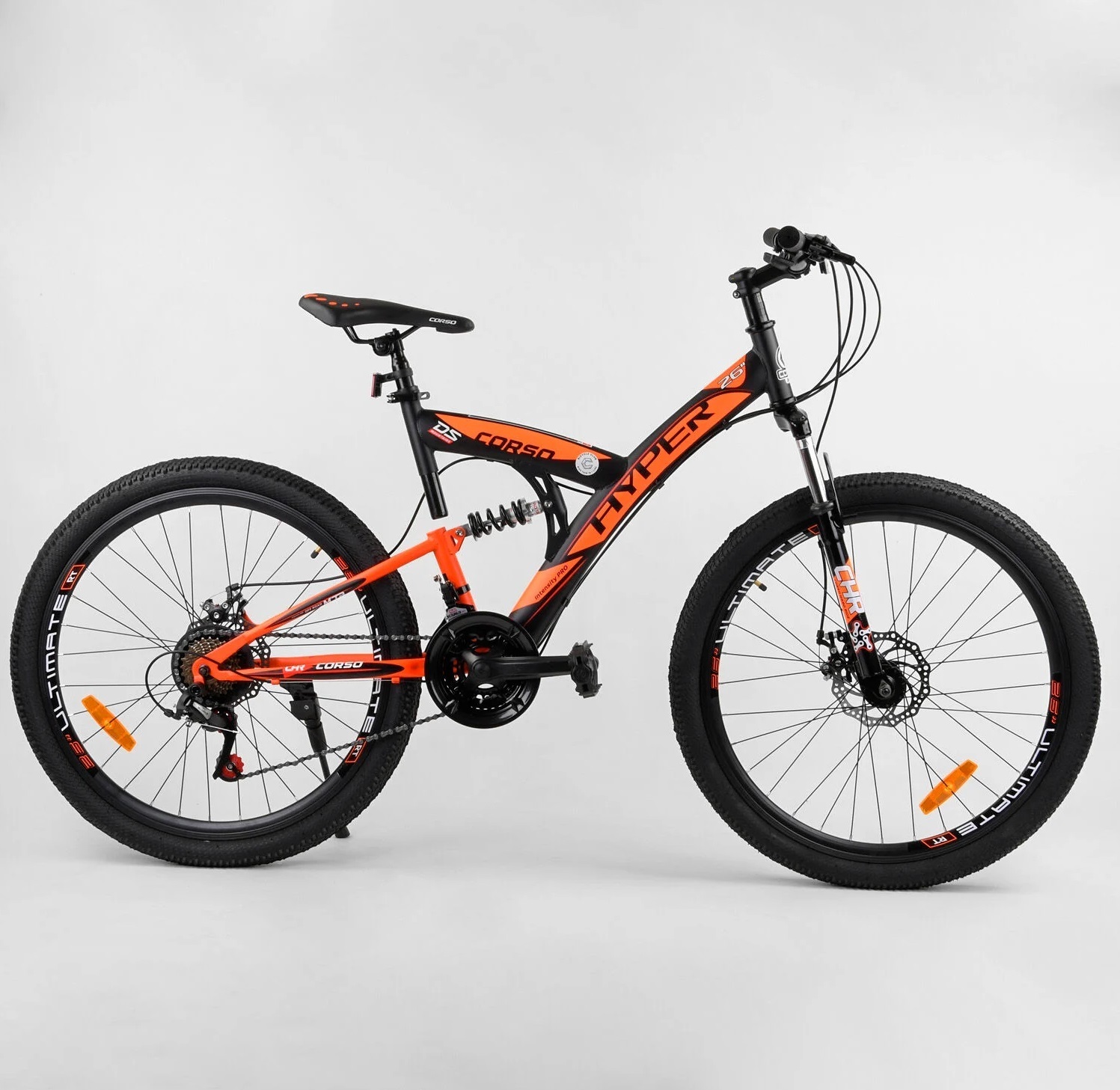 

Велосипед Corso 26" Hyper 87646 Black / Orange (87646)