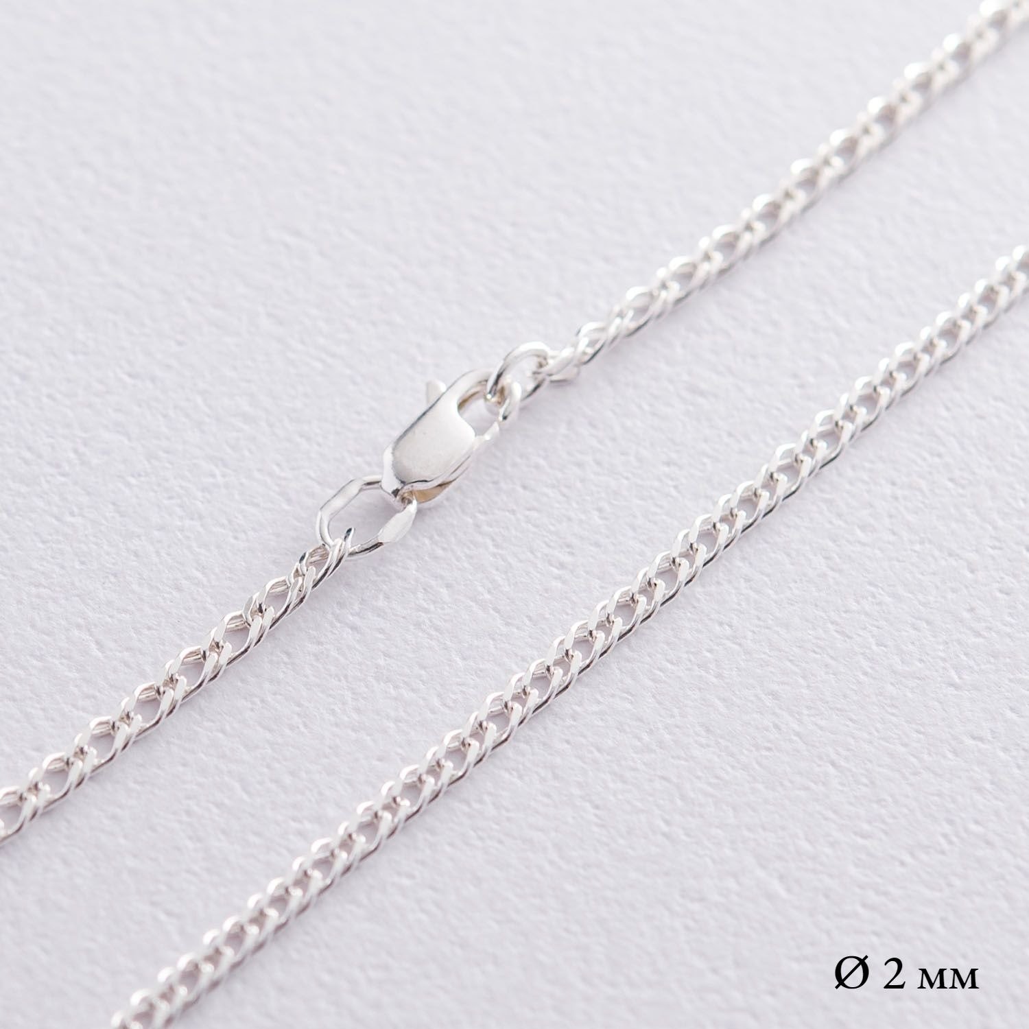 

Серебряная цепочка (плетение рембо) б010271 Оникс 55
