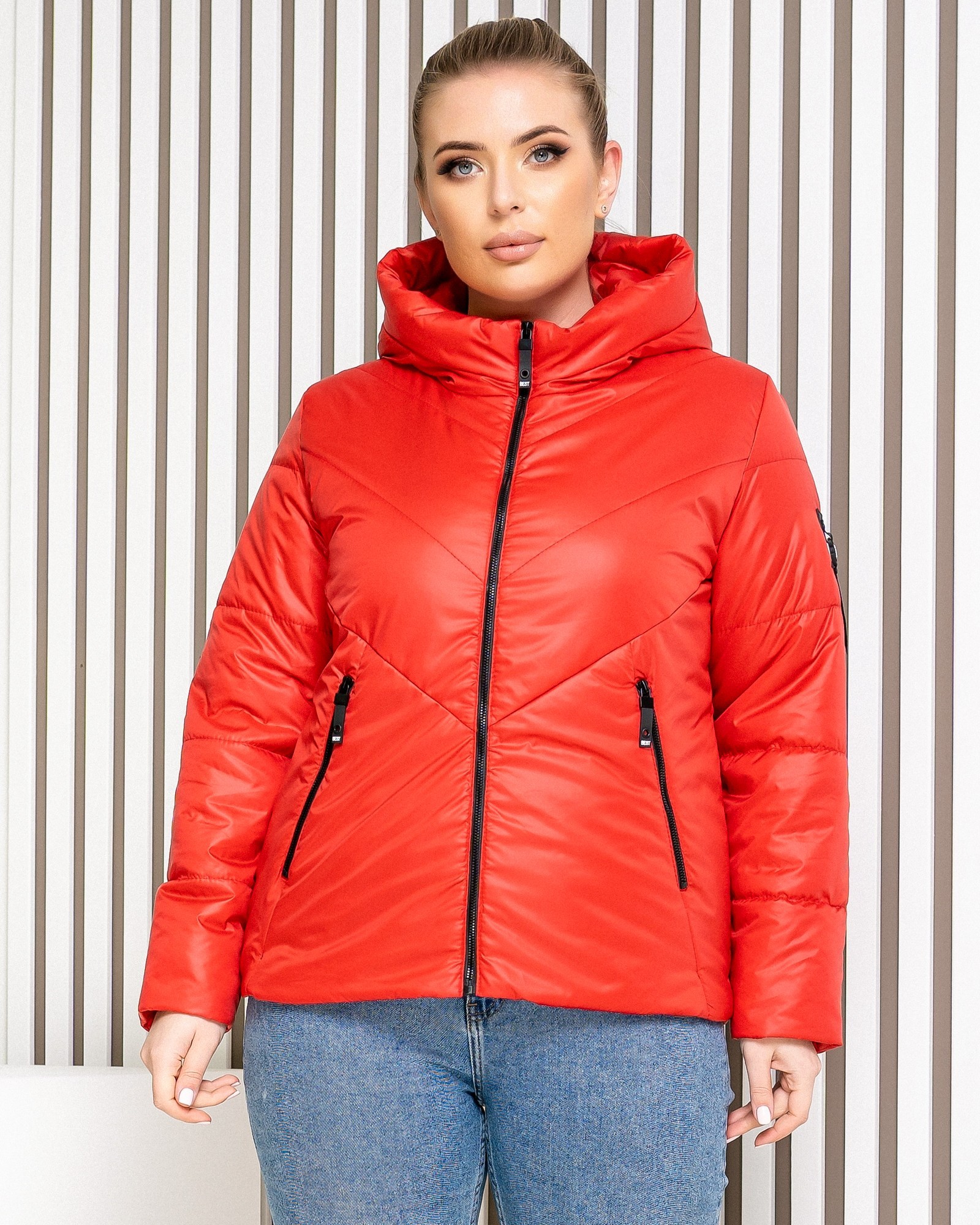 

Куртка Khan с капюшоном  5XL красная 1008, Куртка Khan с капюшоном 58 5XL красная 1008